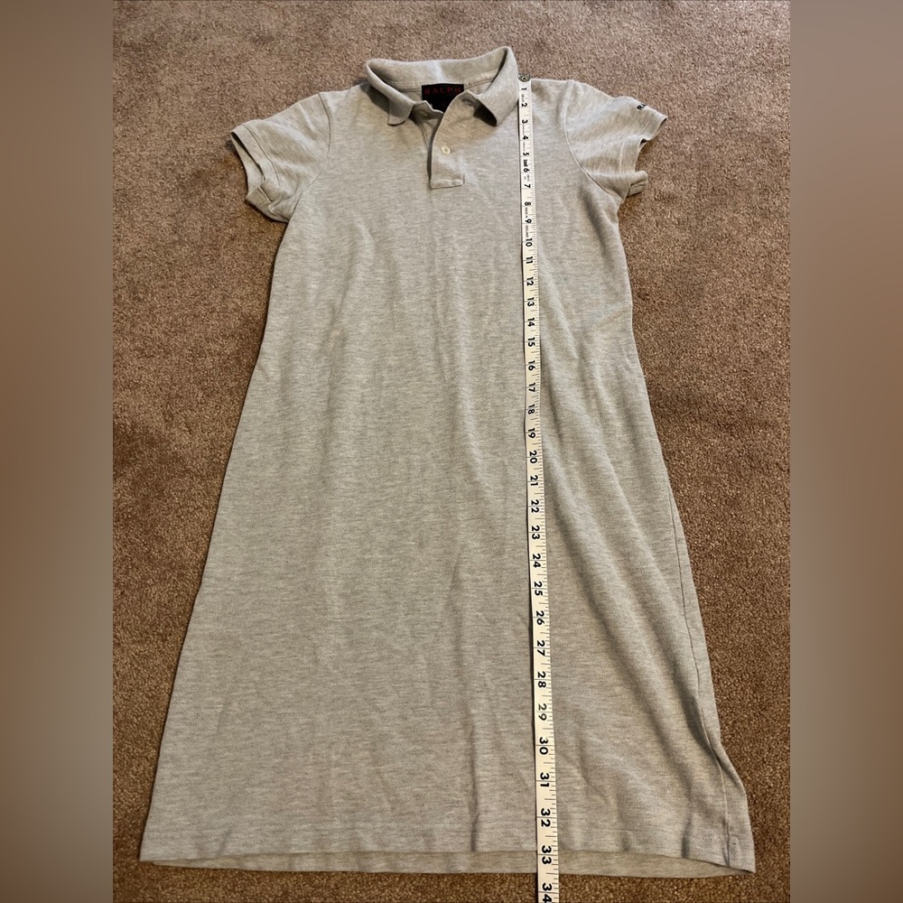 Vintage Ralph Lauren Gray Polo Short Sleeve Dress Size Small Tartan Label - Picture 5 of 6